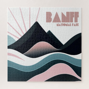 Banff National Park Colored Hills Jigsaw Puzzle