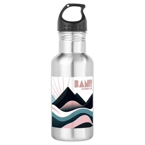 Banff National Park Colored Hills Stainless Steel Water Bottle