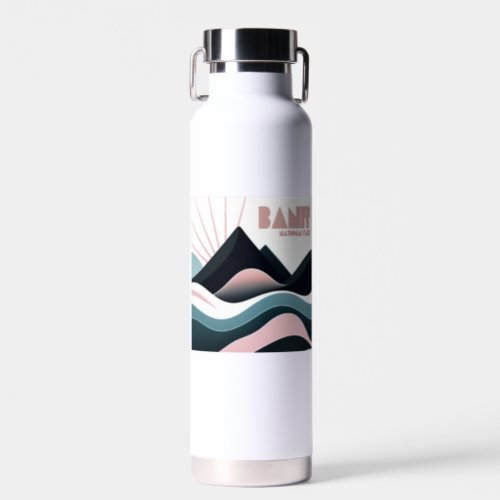 Banff National Park Colored Hills Water Bottle