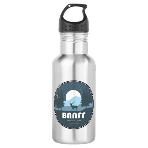 Banff National Park Deer Stainless Steel Water Bottle