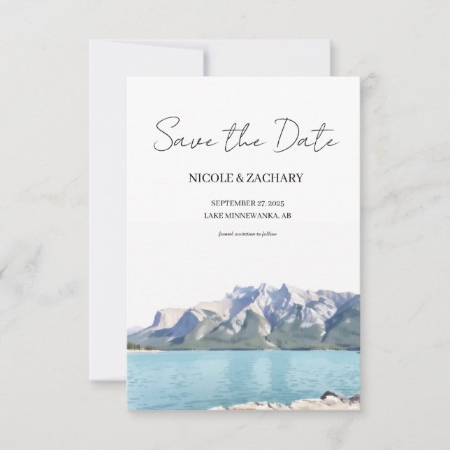 Banff National Park - Flat Save The Date Card (Front)