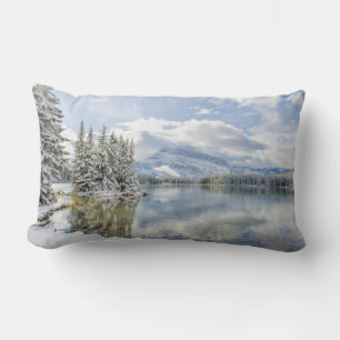 Banff National Park in winter Lumbar Pillow