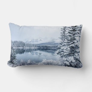 Banff National Park in Winter Lumbar Pillow