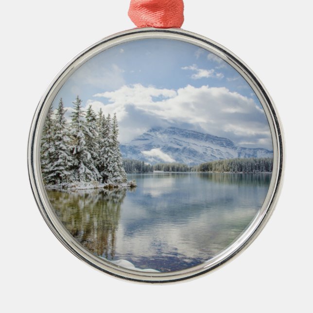Banff National Park in winter Metal Ornament (Front)