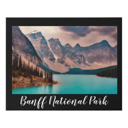 Banff National Park Lake Faux Canvas Print