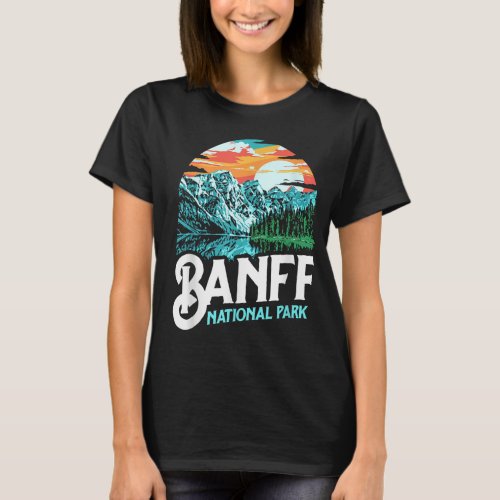 Banff National Park Lake Louise Canada Vintage Gra T_Shirt