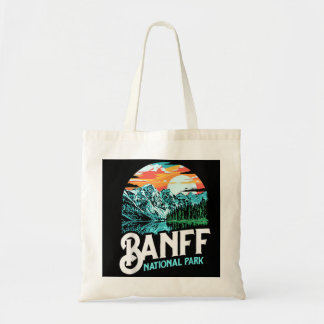 Banff National Park Lake Louise Canada Vintage Gra Tote Bag
