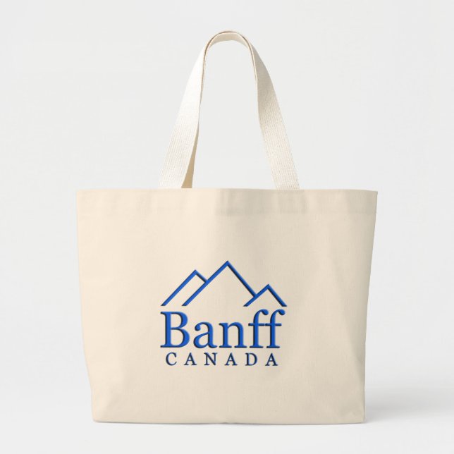 Banff national park logo large tote bag (Front)