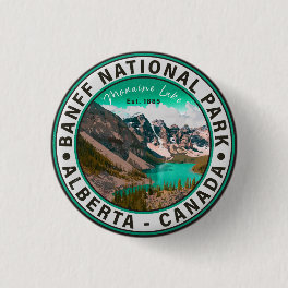 Banff National Park Moraine Lake Alberta Canada Button