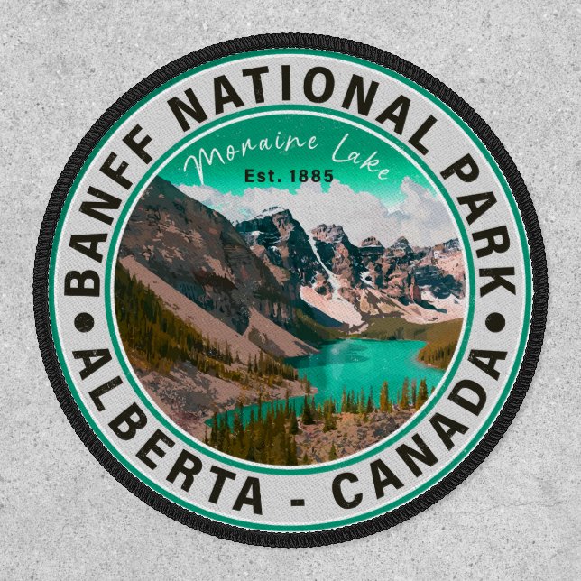 Banff National Park Moraine Lake Alberta Canada Patch (Front)