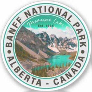 Banff National Park Moraine Lake Alberta Canada Sticker