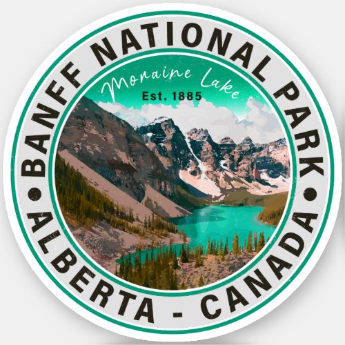 Banff National Park Moraine Lake Alberta Canada Sticker