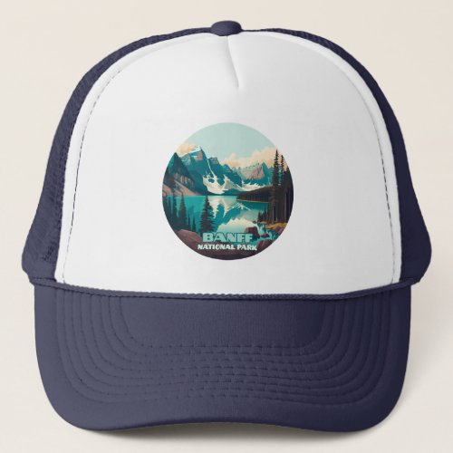 Banff National Park Moraine Lake Retro Trucker Hat