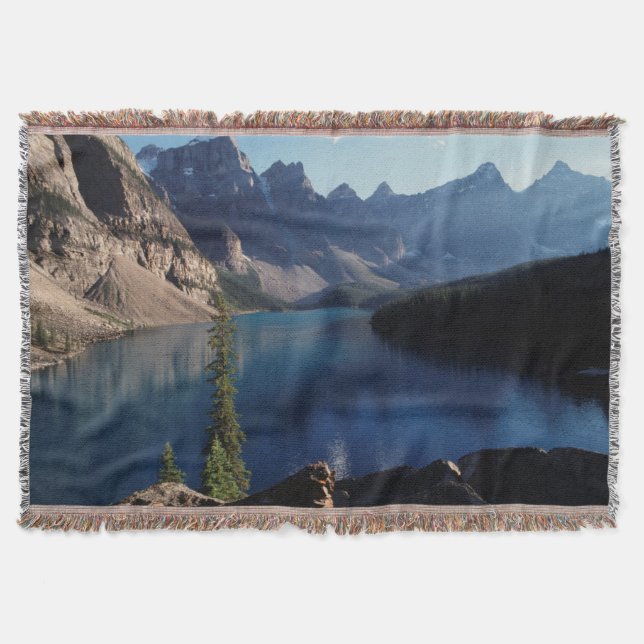 Banff National Park Moraine Lake Throw Blanket (Front)