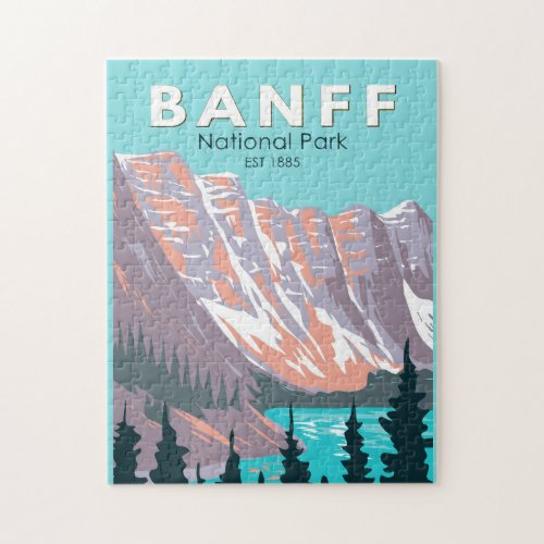 Banff National Park Moraine Lake Vintage Jigsaw Puzzle