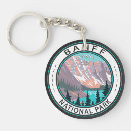 Banff National Park Moraine Lake Vintage  Keychain