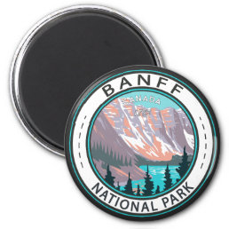 Banff National Park Moraine Lake Vintage Magnet