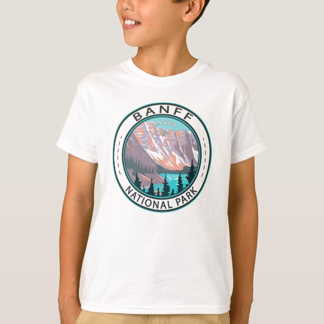 Banff National Park Moraine Lake Vintage T-Shirt (Front)