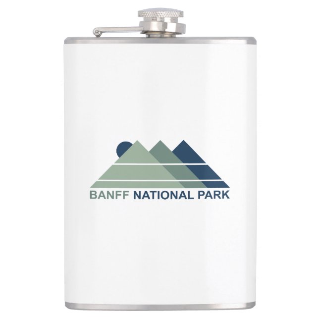 Banff National Park Mountain Sun Flask (Front)