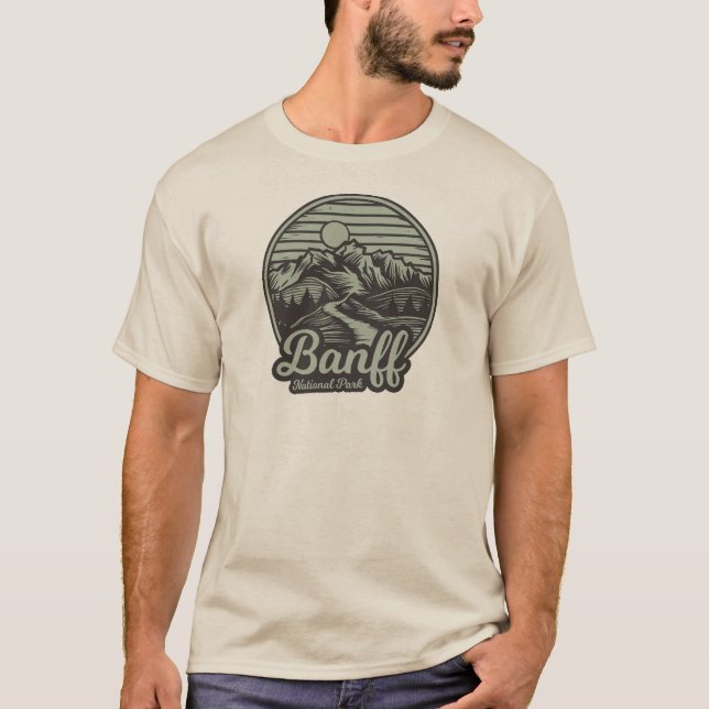 Banff National Park Mountain Trail T-Shirt (Front)