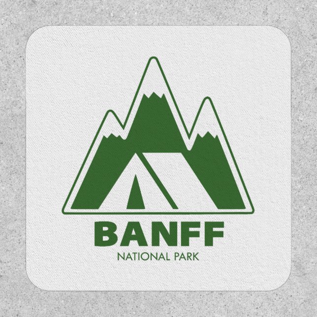 Banff National Park Mountains Camping Patch (Front)