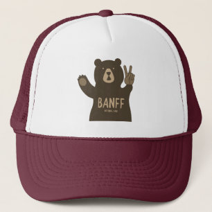 Banff National Park Peace Bear Trucker Hat