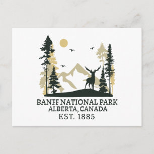 Banff national park postcard