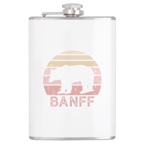 Banff National Park Retro Bear Flask