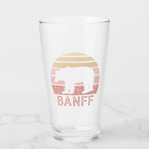 Banff National Park Retro Bear Glass