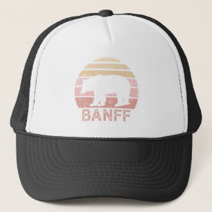 Banff National Park Retro Bear Trucker Hat