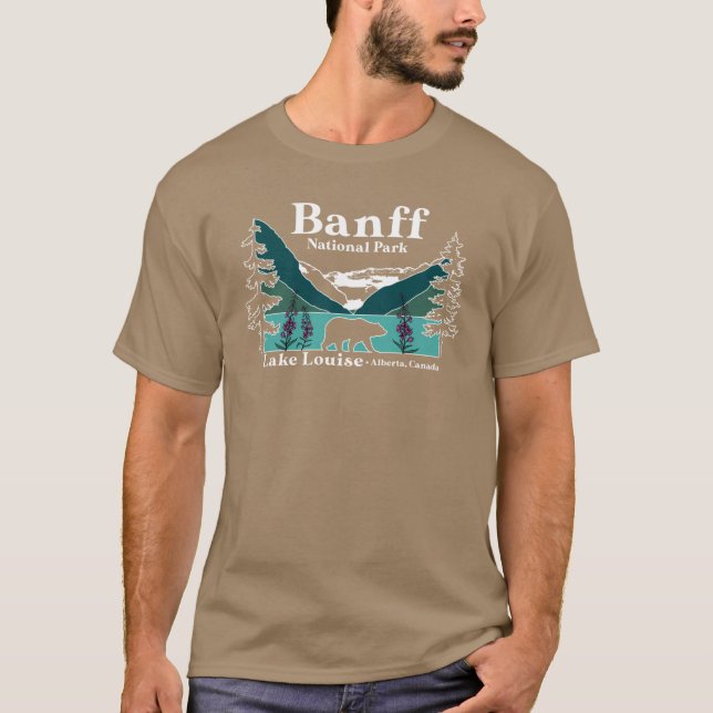 Banff National Park retro T-Shirt (Front)