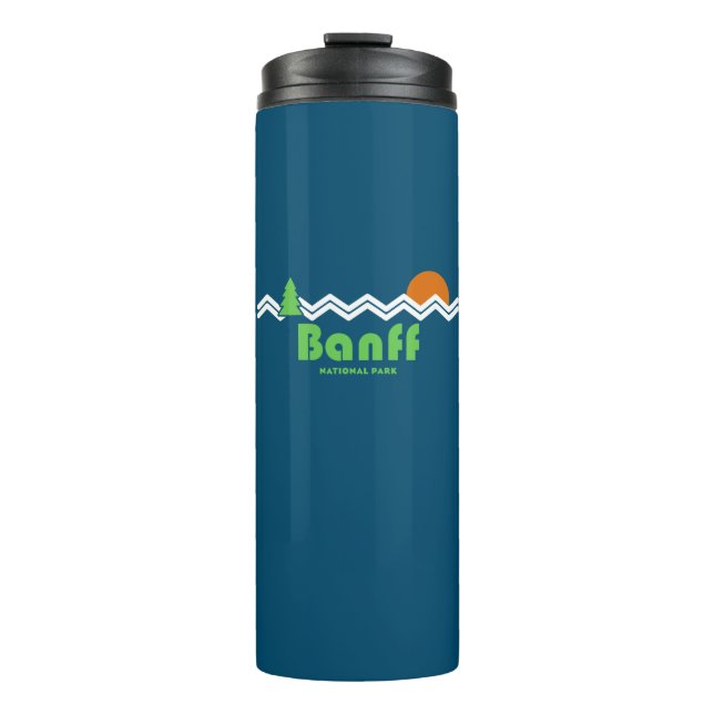 Banff National Park Retro Thermal Tumbler (Front)