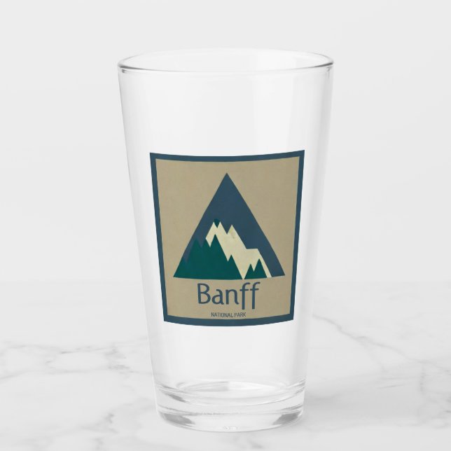 Banff National Park Rustic Glass (Front)