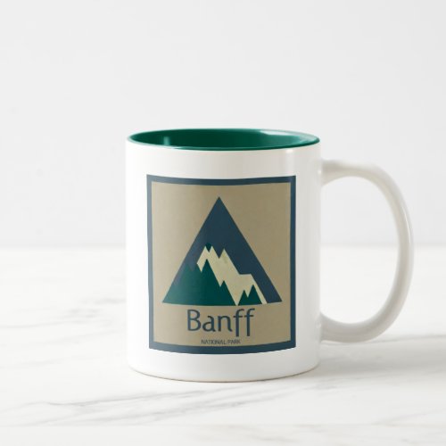 Banff National Park Rustic Two_Tone Coffee Mug