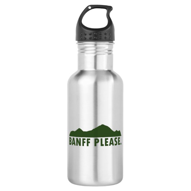 Banff National Park Stainless Steel Water Bottle (Front)