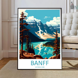 Banff National Park Travel Print Wall Art Banff Wa