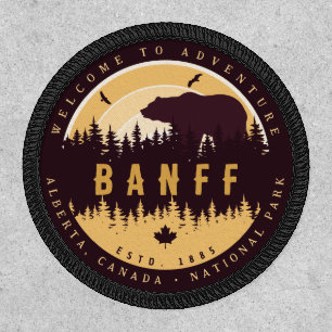 Banff NP Canada Rocky Mountains Vintage Souvenirs Patch