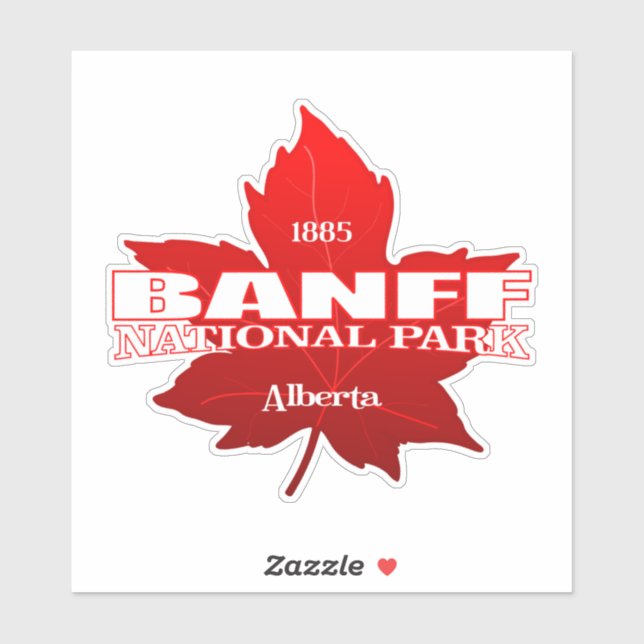Banff NP (maple leaf) Sticker (Sheet)
