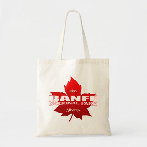 Banff NP maple leaf Tote Bag