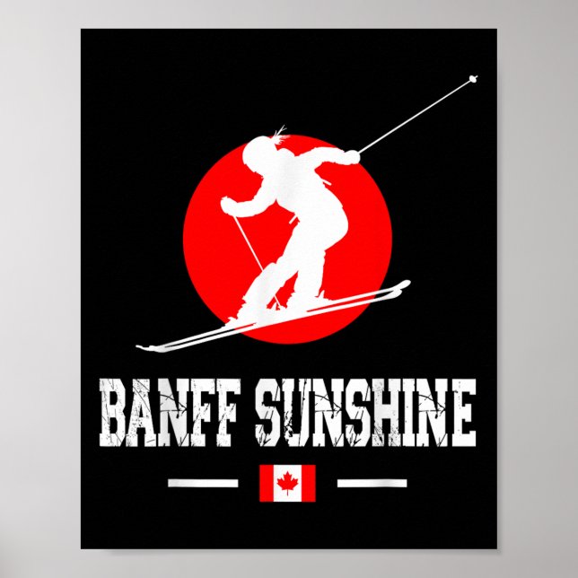 Banff Sunshine Canada Ski Resort Rocky Mountains S Poster (Front)