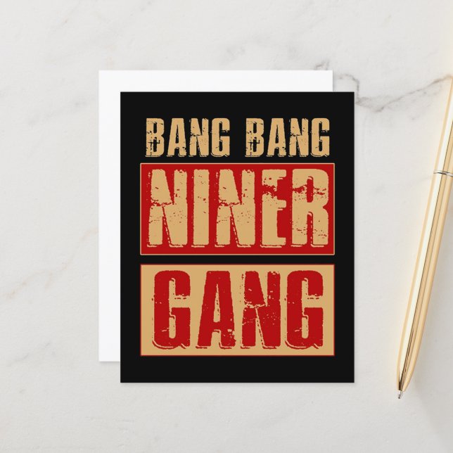 Bang Bang Niner Gang (Black) - 49ers Essential T-Shirt for Sale