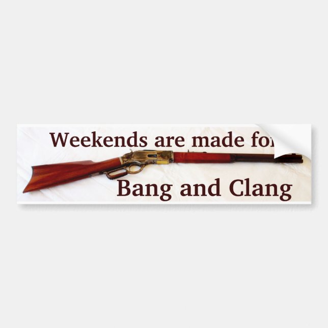 Bang & Clang Cowboy Action Shooting Bumper Sticker (Front)