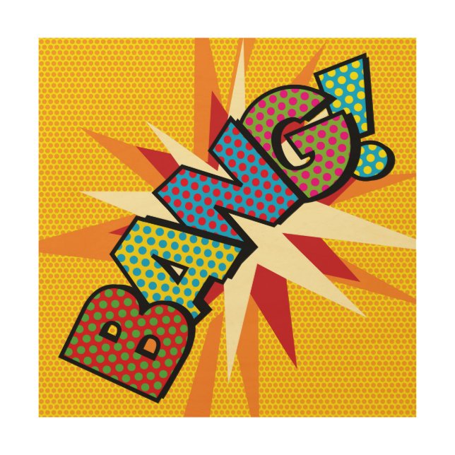 BANG Fun Retro Comic Book Pop Art (Front)