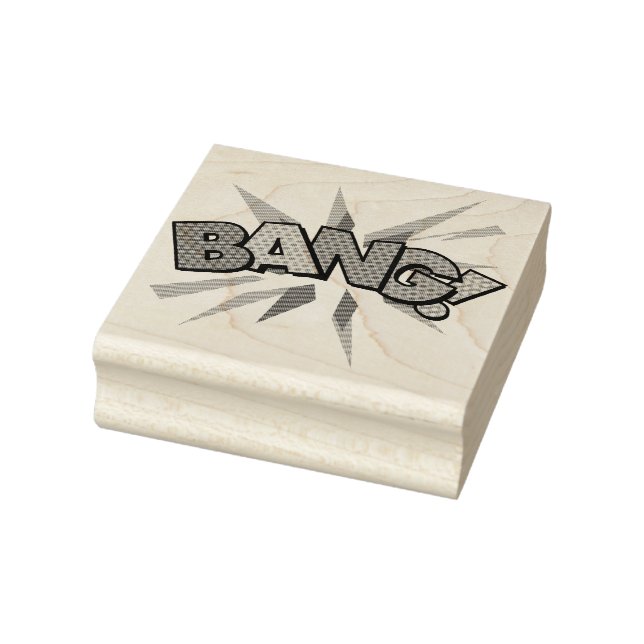 BANG Fun Retro Comic Book Pop Art Rubber Stamp (Stamp)