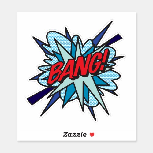 BANG Fun Retro Comic Book Pop Art Sticker