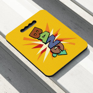 BANG Fun Retro Comic Book Seat Cushion