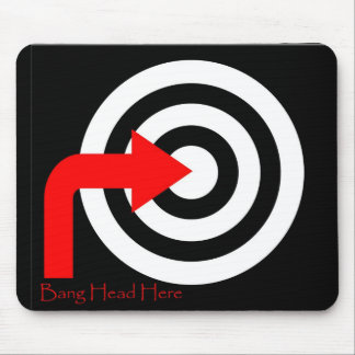 bang head here mouse pad