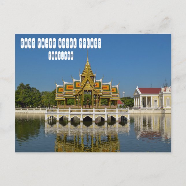 Bang Pa-In Royal Palace in Thailand Postcard (Front)