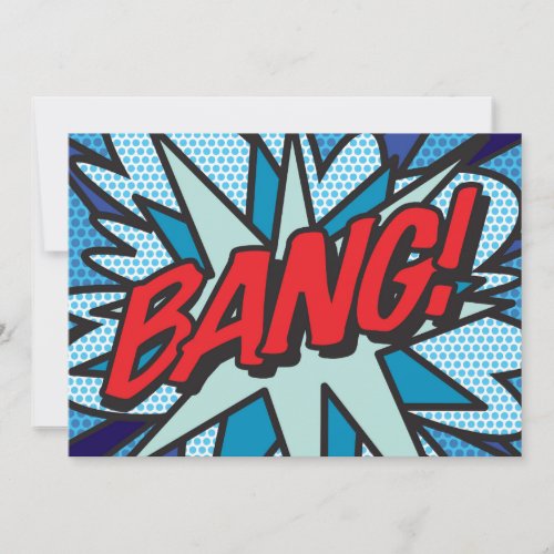 BANG Your Message Speech Bubble Fun Retro Announcement