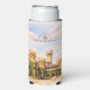 Bangalore Palace India Watercolor Travel Memory Seltzer Can Cooler
